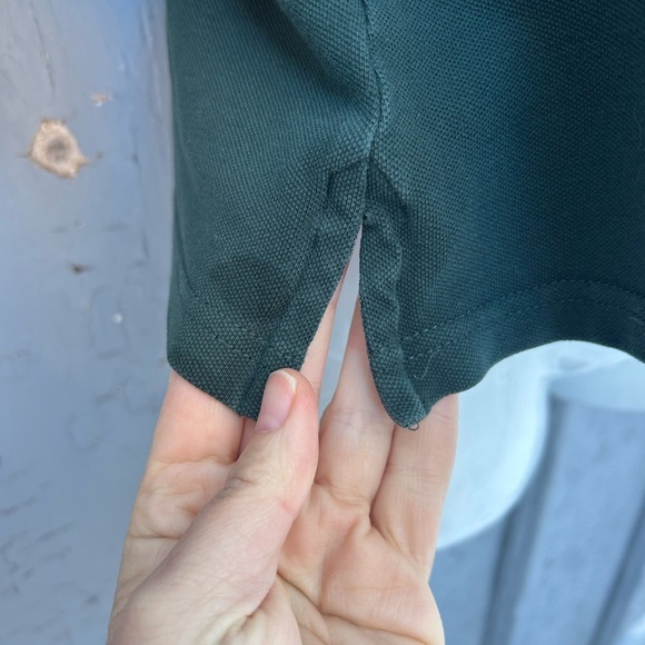 Burberry Green 3/4 Sleeve Polo, size M (fits small), - Picture 5 of 10